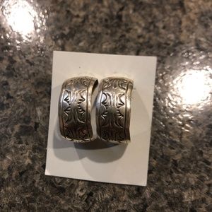 Navajo Native American Made Hoop Earrings